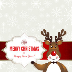 Reindeer Christmas Background