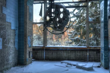 Gardinen Verlassene Betriebshalle in Beelitz © Stefan Schierle
