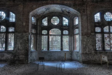 Selbstklebende Fototapete Altes Krankenhaus Beelitz Altes verlassenes Sanatorium in Beelitz