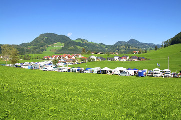 Fahrerlager in Grossraming auf dem Ennstalring