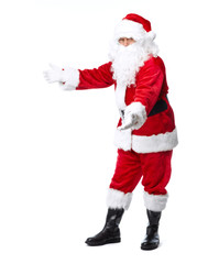 Santa Claus isolated on white.
