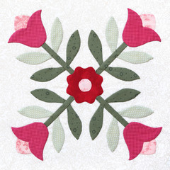 Patchwork Quilt pattern Flower
