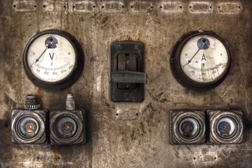 Old Display in an abandoned Lost Place