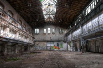 Old abandoned hall in east germany