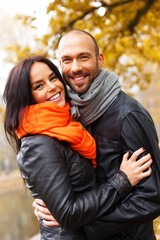 Fototapeta premium Happy middle-aged couple outdoors
