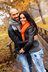 Fototapeta premium Happy middle-aged couple outdoors
