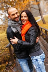 Fototapeta premium Happy middle-aged couple outdoors