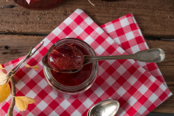 pickled Plum in red wine