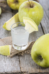 Fresh made Apple Liqueur