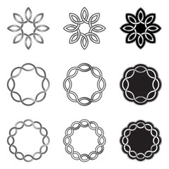 Collection of decorative Celtic patterns