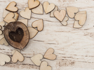 wooden hearts