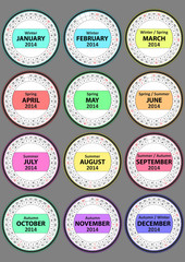 round calendar 2014