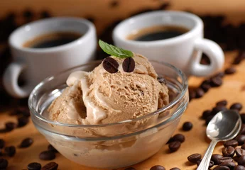 Gartenposter Eis mit Kaffeegeschmack © al62