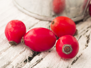 fresh and healthy rosehips