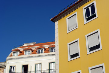 Fototapeta na wymiar Fragment starego budynku, Lizbona, Portugalia