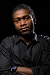 Obraz premium Portrait of a handsome African-American