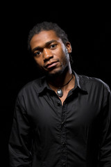 Obraz premium Portrait of a handsome African-American