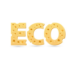 Eco word of cheese
