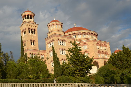 Iglesia de Aghios Nectarios, Isla de Egina, Grecia