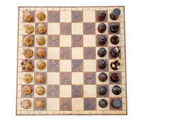 Schachbrett mit Schachfiguren