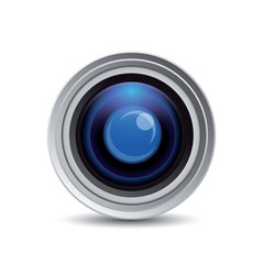 Camera photo lens, vector.