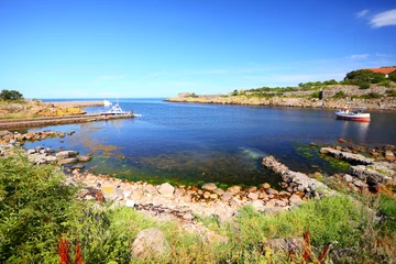Foto auf Acrylglas Seascape Christiansoe island Bornholm Denmark © Voyagerix