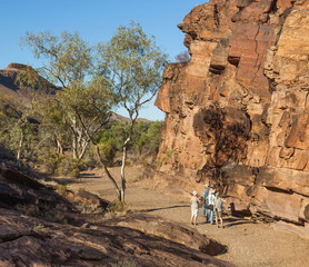 Chambers Gorge aboriginal site. Flinders Ranges. South Australia