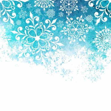 Christmas background with snowflakes. New Year card.