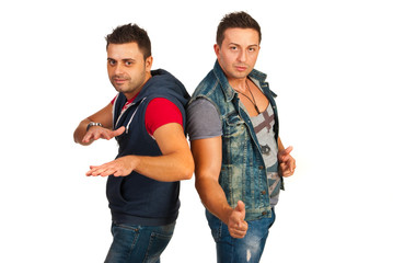 Cool guys gesticulate