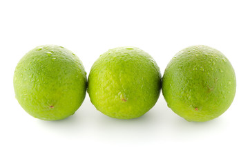 Fresh green limes