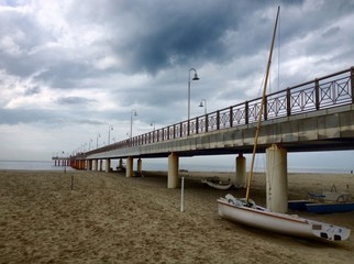 the peer in Marina di Pietrasanta Italy