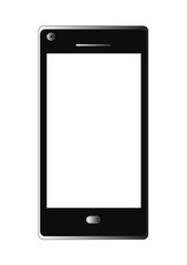 Business Smart Phone Mobile Vector Isolated On White Background