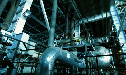 Industrial zone, Steel pipelines and pumps
