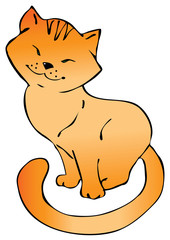 Funny cats. Vector illustration