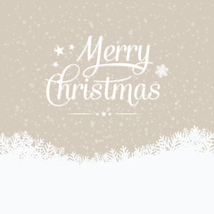 merry christmas winter snowy background