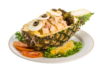 Pineapple and chiken salad