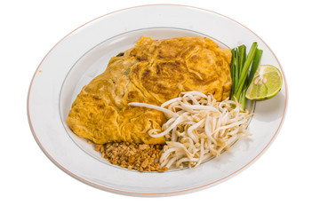 Thai omelette with shrimps