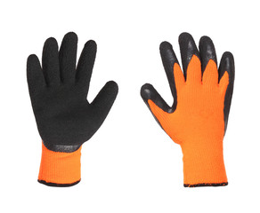 Obraz premium Protective gloves orange and black