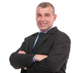 business man with hands crossed