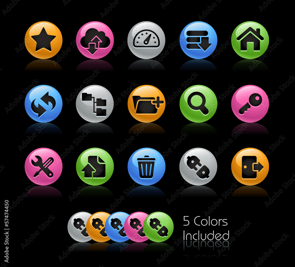 Poster hosting -the eps includes 5 color versions in separated layers