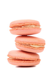 Stack of macaron cakes.