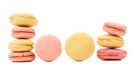 Various macaron cakes.