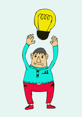 man think  ideas symbol and creativity