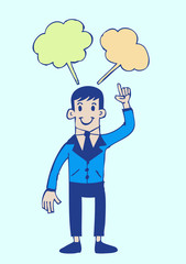 man think  ideas symbol and creativity