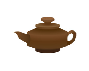 brown teapot
