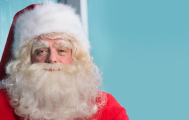Closeup portrait of Santa Claus
