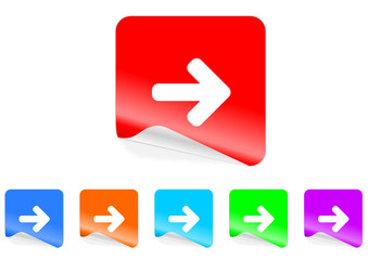 arrow right icon vector set