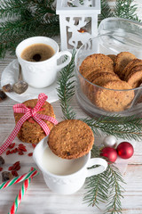 milk and cookies for santa