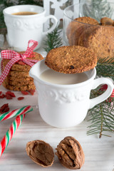 milk and cookies for santa
