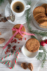 milk and cookies for santa